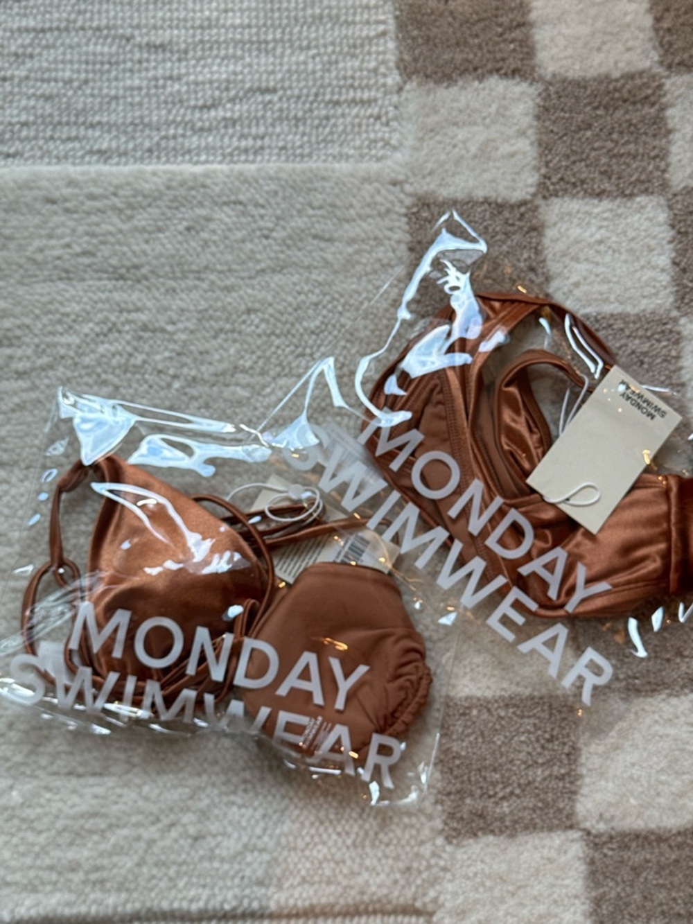 Monday Swimwear Kauai Bronze Shiny Jersey Bikini